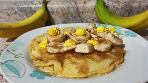 Hot Cakes Con Relleno De Pl Tano Hot Cakes With Banana Filling