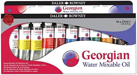 Amazon Daler Rowney Georgian 10 Tube Selection Water Mixable Oil