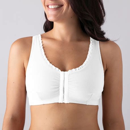 Coeur De Lys Reggiseno Post Operatorio Lison Bianco In Cotone Bio