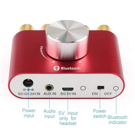 Drok Micro W W Dual Channel Hifi Bluetooth Stereo Amplifier