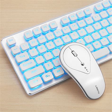 Asewun 2 4g Wireless Keyboard And Mouse Combo Backlit Silent Glowing Keyboard Gaming Mouse Combo