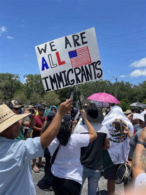 Hundreds Gather To Protest Florida Sb Plant City Observer