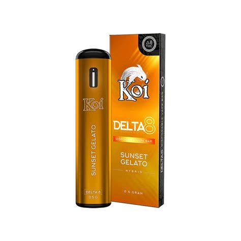 Koi Sunset Gelato Delta 8 Disposable Vape Bar 1g Tenvape