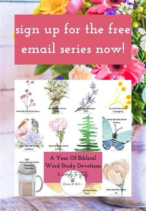 A Year Of Biblical Word Study Devotions Free Printables • Clarissa R