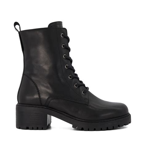 Bottes Lacets D Contract Es Percent Noir Cuir Dune London La Redoute