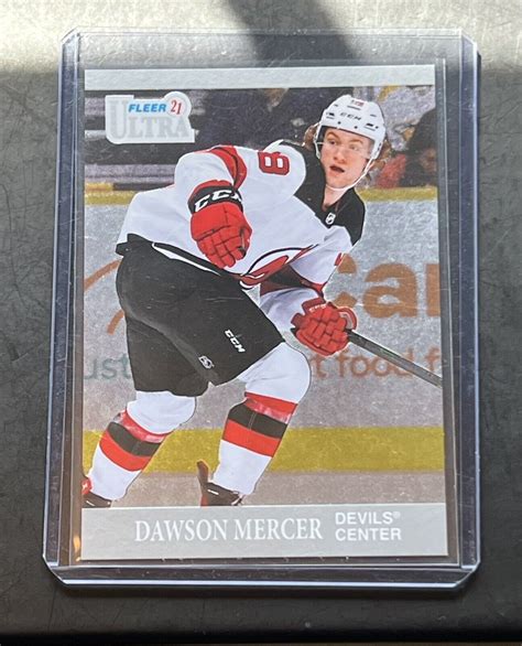 Dawson Mercer 2021 22 Upper Deck Fleer Ultra Update Achievement U 11