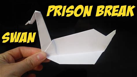 How To Make Michael Scofield S Origami Swan In 5 Minutes YouTube