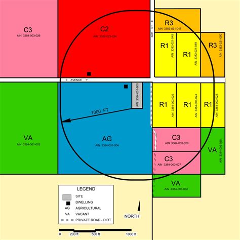 Land Use Map • CITY RADIUS MAPS