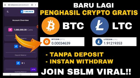 BARU LAGI CLAIM FREE BTC LTC TERCEPAT 2022 NO DEPOSIT TERBUKTI