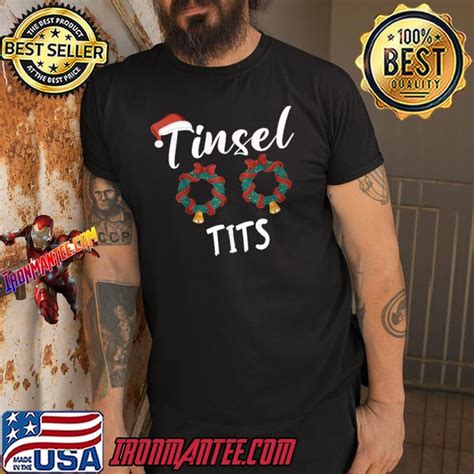 Tinsel Tits And Jingle Balls Matching Christmas Couple Santa Hat T