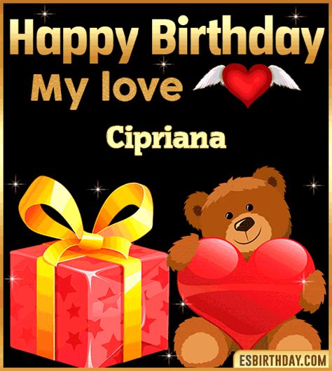 Happy Birthday Cipriana  🎂 Images Animated Wishes【28 S】