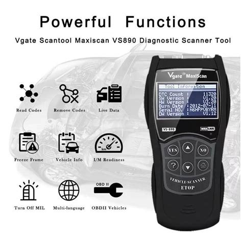 2024 Nueva Llegada Herramienta De Diagnóstico Original Vgate VS890