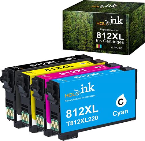 Hoinklo Remanufactured 812xl Ink Cartridges Replacement For Epson 812 Xl 812xl