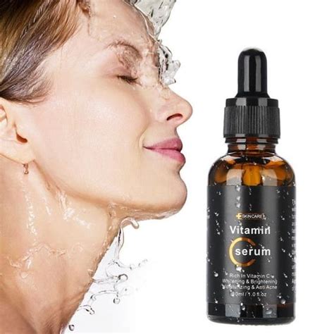 Drfeify sérum à la vitamine C Crème D essence de Sérum pour le Visage