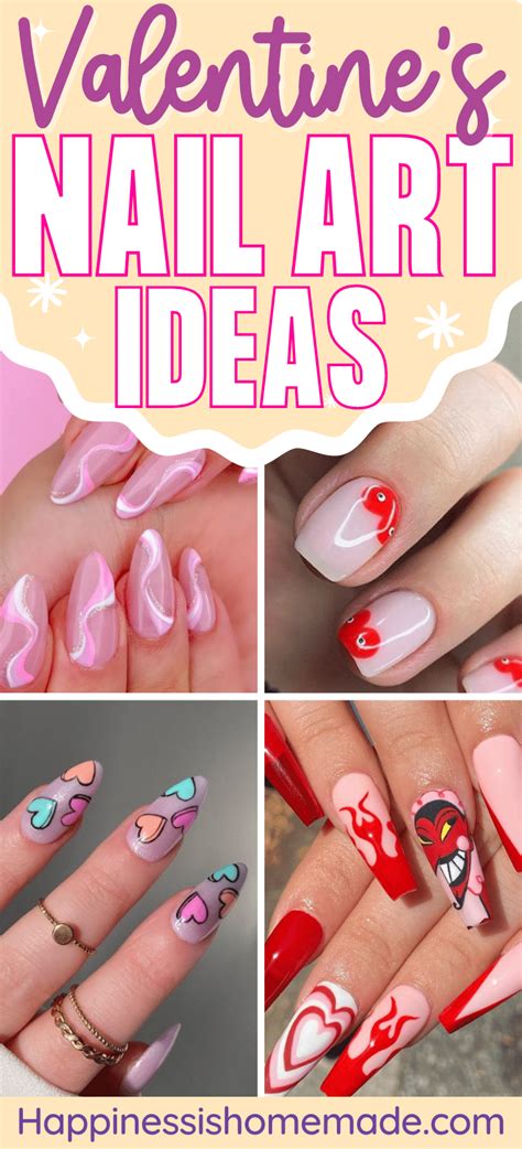 Valentine S Day Nail Ideas Happiness Is Homemade