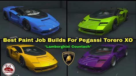 Gta 5 Best Paint Job Builds For Pegassi Torero Xo Lamborghini