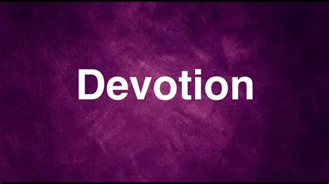 Devotion English Word Meaning Examples Youtube