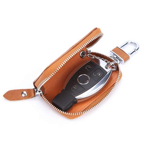 Genuine Leather Car Key Case Men S Wallet Holder Housekeeper Organizer