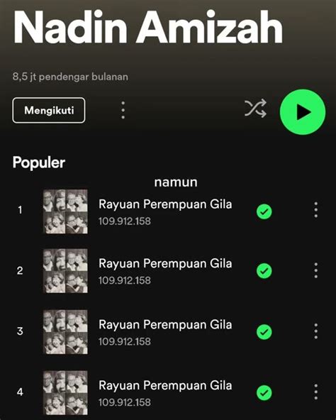 Rayuan Perempuan Gila Nadin Amizah Youtube