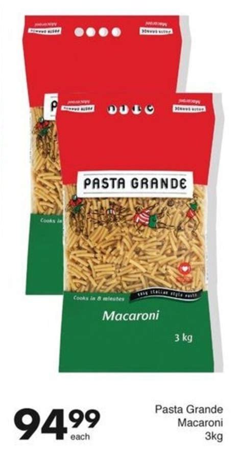 Pasta Grande Macaroni Kg Offer At Save Hyper