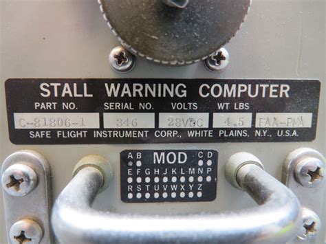 safe flight instrument corp stall warning computer