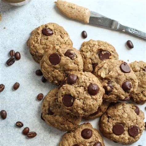 Espresso Chocolate Chip Almond Butter Oatmeal Cookies • Fit Mitten Kitchen