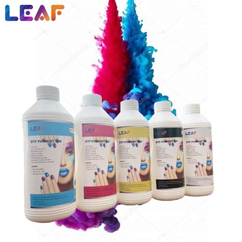 LEAF DTF Fluorescent Ink 1L Waterbased Cmykw Inks For Dtf Textile