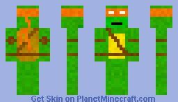 Michelangelo (TMNT) Minecraft Skin