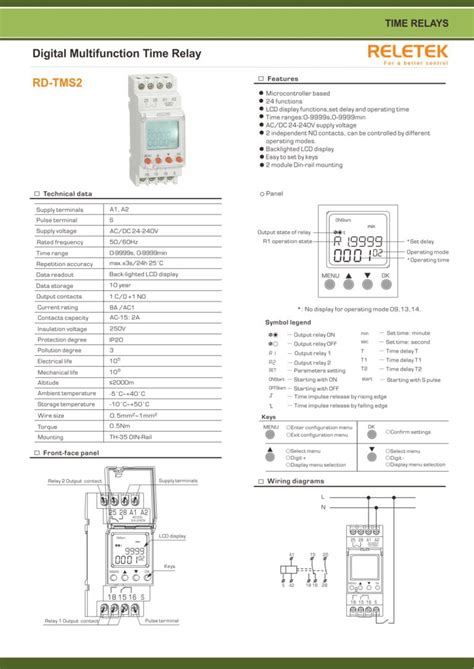 Rd Tms Digital Multifunction Time Relay Reletek Gala Multi Sukses