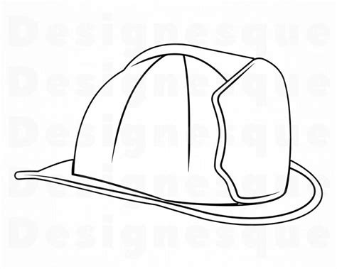 Printable Fireman Hat Template