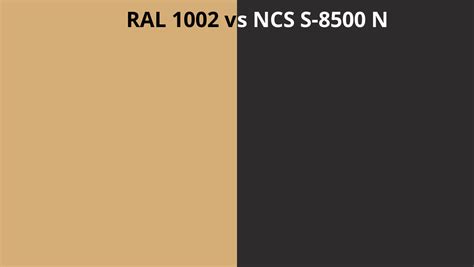 Ral 1002 Vs Ncs S 8500 N Ral Colour Chart Uk