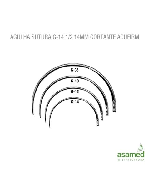 Agulha Sutura G Mm Cortante Acufirm