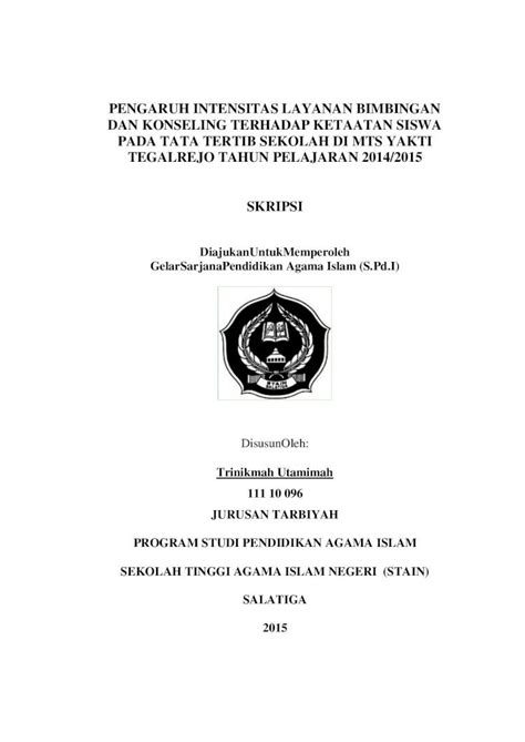 Pdf Pengaruh Intensitas Layanan Bimbingan Dan E Repository Perpus Iainsalatiga Ac Id 459 1