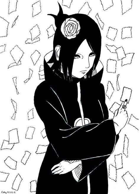 Naruto Konan By Eseyy On Deviantart