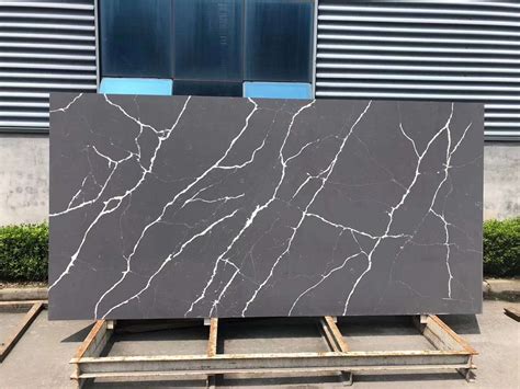 Calacatta Black Quartz Slabs Calacatta Black Quartz Stone Slabs For