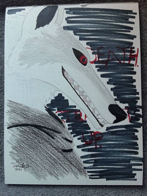 Death the wolf(fanart) by BloodOfBeasts on DeviantArt