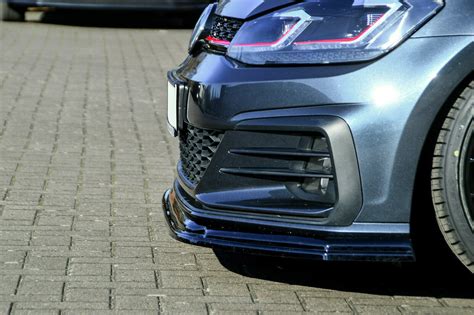 Cup Spoilerlippe für VW Golf 7 GTI GTD Lippe Frontspoiler Schwert