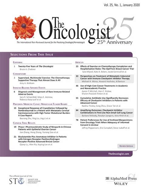 The Oncologist Vol 25 No 1