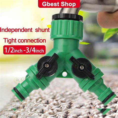 Way Connector Y Shape Water Pipe Hose Pipe Splitter Garden