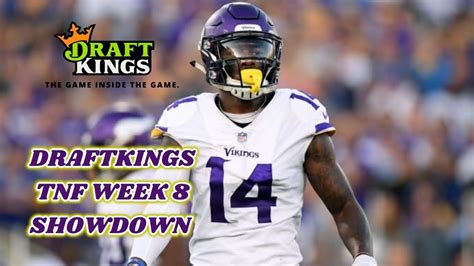 Draftkings Thursday Night Showdown Week Picks Youtube