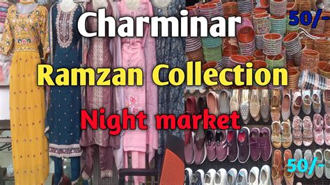 Charminar Night Shopping In Hyderabad 2024 Ramzan Street Food