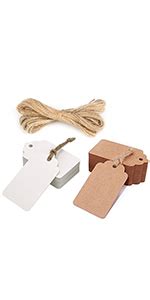 Jijacraft Tiquettes Papier Kraft Etiquette Cadeaux X Cm Pi Ces