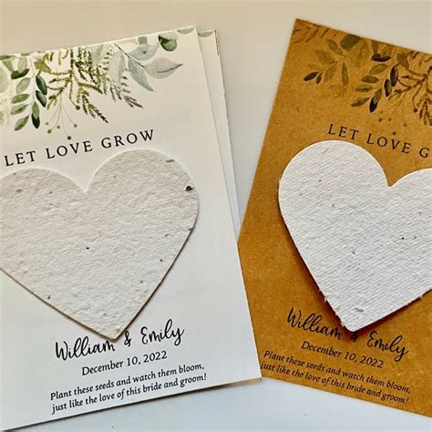 Seed Wedding Favors Etsy