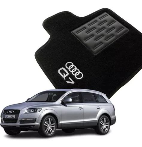 Jogo De Tapete Audi Q7 2008 2015 5 Peças Bordado C Logo