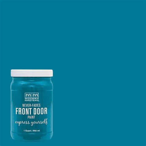 Modern Masters Express Yourself 1 Qt Satin Tranquil Blue Water Based Front Door Paint 296681