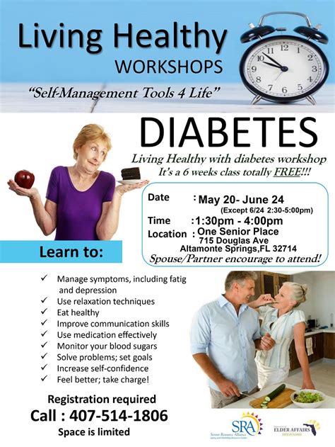 Living Healthy With Diabetes 6 Week Workshop One Senior Place