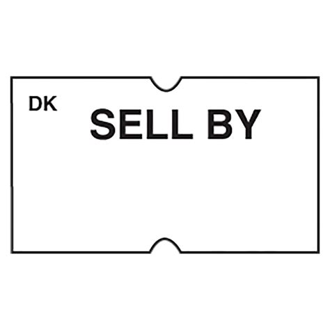 Daymark White Sell By Label For Dm Label Gun Pk