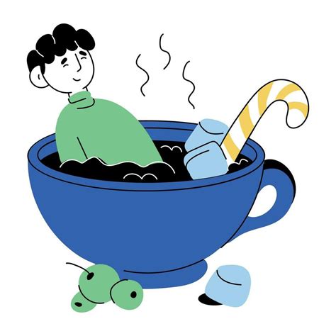 Trendy Hot Chocolate Vector Art At Vecteezy