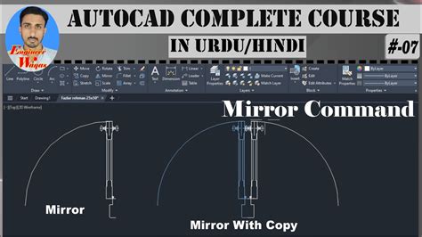 How To Use Mirror Command In Autocad Mirror Command In Autocad