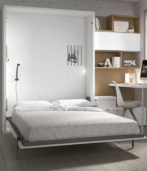 Cama Abatible Vertical De Matrimonio Mood Sin Altillo De X Cms